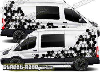 Ford Transit camper van graphics 176 - Honeycomb