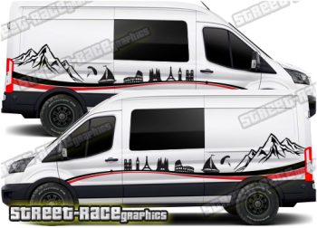 Ford Transit camper van graphics 182