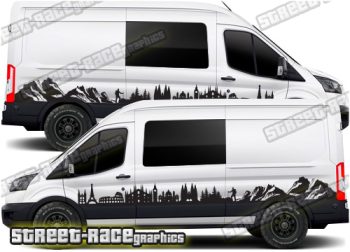 Ford Transit camper van graphics 184
