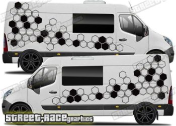 Movano – Master – NV400 camper van graphics 175 - Honeycomb
