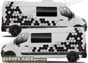Movano – Master – NV400 camper van graphics 176 - Honeycomb
