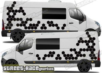 Movano – Master – NV400 camper van graphics 177 - Honeycomb