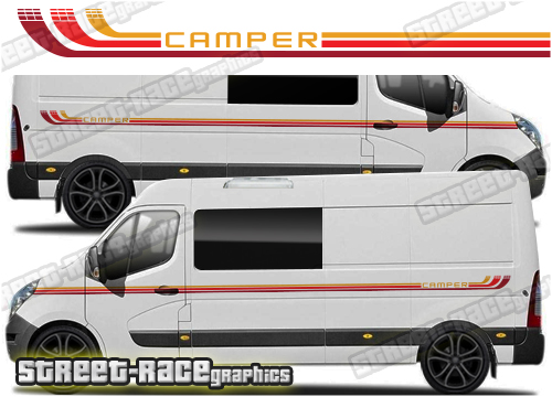 Movano – Master – NV400 camper van RETRO graphics 200