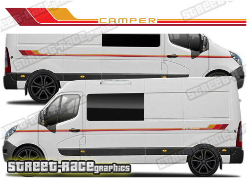 Movano – Master – NV400 camper van RETRO graphics 201