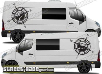 Movano – Master – NV400 camper van graphics 210 - Compass
