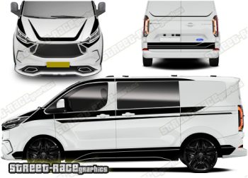 Ford Transit Custom MK2 M-SPORT Full stripes 033