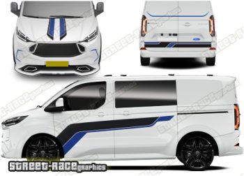 Ford Transit Custom MK2 M-SPORT Full stripes 038