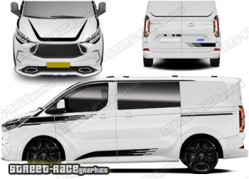 Ford Transit Custom MK2 M-SPORT Full stripes 039