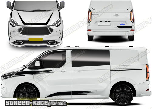 Ford Transit Custom MK2 M-SPORT Full stripes 039
