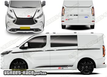 Ford Transit Custom MK2 M-SPORT Full stripes 040 - R170 LIMITED EDITION