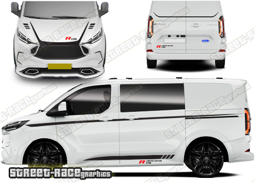 Ford Transit Custom MK2 M-SPORT Full stripes 040 - R170 LIMITED EDITION