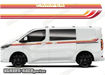 Transit Custom MK2 graphics 044 - RETRO CAMPER