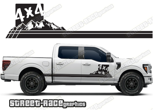 Ford F-150 racing stripes 030