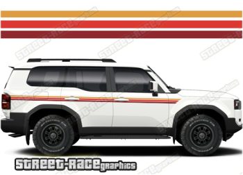 Toyota Land Cruiser 250 graphics 045 - Retro stripes
