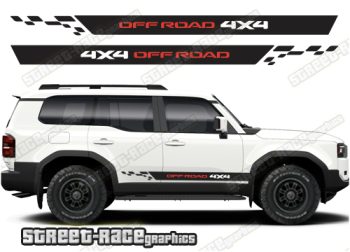 Toyota Land Cruiser 250 graphics 050 - 4X4 off road racing stripes