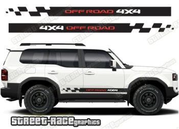 Toyota Land Cruiser 250 graphics 052 - 4X4 off road racing stripes