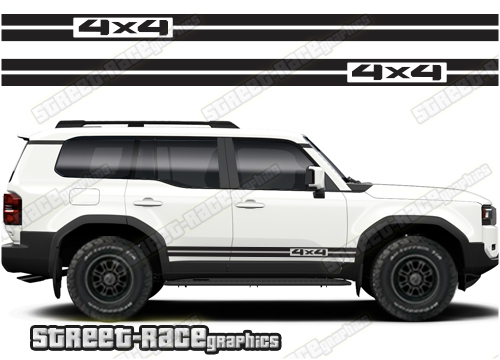 Toyota Land Cruiser 250 graphics 059 - 4x4 racing stripes