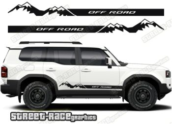 Toyota Land Cruiser 250 graphics 061 - off road racing stripes