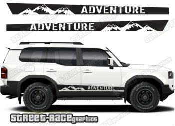 Toyota Land Cruiser 250 graphics 062 - off road racing stripes