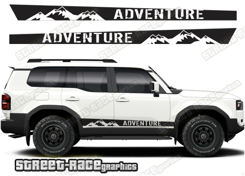 Toyota Land Cruiser 250 graphics 062 - off road racing stripes
