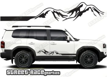 Toyota Land Cruiser 250 graphics 063 - off road racing stripes