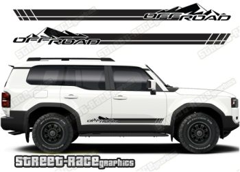 Toyota Land Cruiser 250 graphics 064 - off road racing stripes