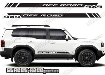 Toyota Land Cruiser 250 graphics 066 - off road racing stripes
