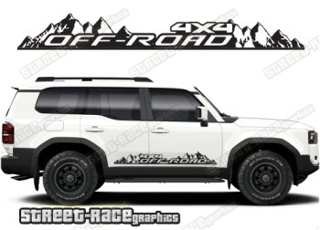Toyota Land Cruiser 250 graphics 067 - off road racing stripes