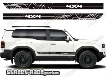 Toyota Land Cruiser 250 graphics 068 - off road racing stripes