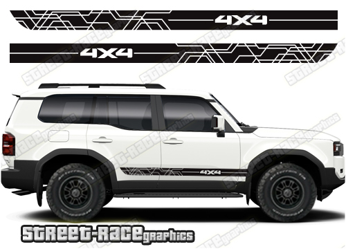Toyota Land Cruiser 250 graphics 068 - off road racing stripes