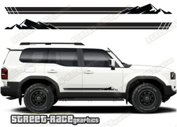 Toyota Land Cruiser 250 graphics 069 - off road racing stripes