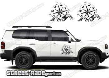 Toyota Land Cruiser 250 graphics 070 - mountain compasses