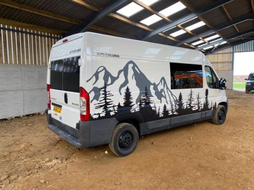 Ducato Mountains & trees layered vinyl