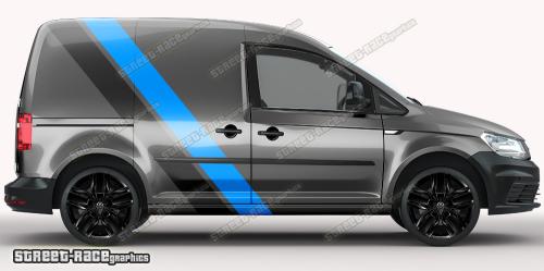 Light blue & anthracite on a dark grey car