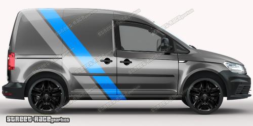 Light blue & mid grey on a dark grey car