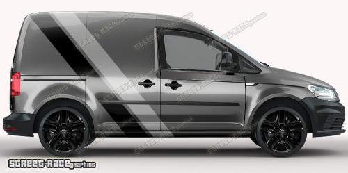 Mid grey & black on a dark grey car